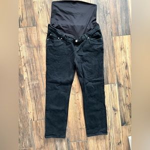 Abercrombie maternity ankle straight jean